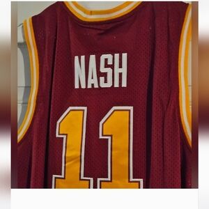 Burgundy & Gold 'Nash' Basketball Jersey #11